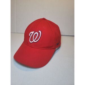 Y2K Team Nike‎ Washington Nationals MLB Strap Back Baseball Cap Embroidered Logo